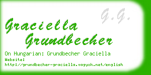 graciella grundbecher business card